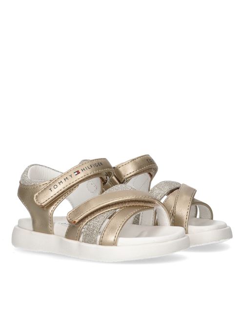 Sandalo con glitter TOMMY HILFIGER | 33236PLATINO